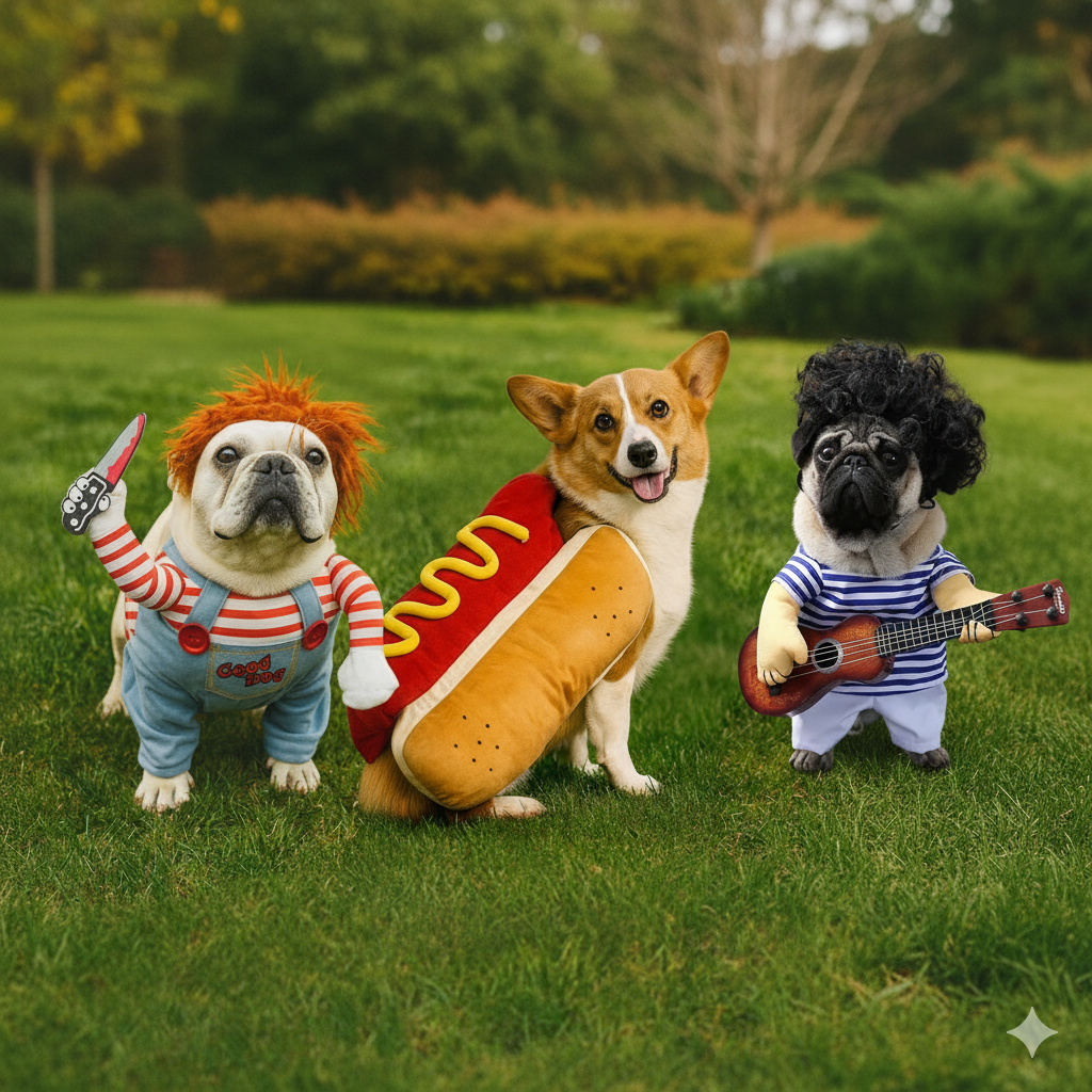 Dog in costume
